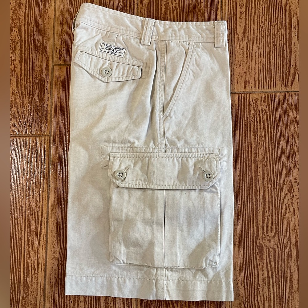 Ralph Lauren Khaki Cargo Shorts Boys 12